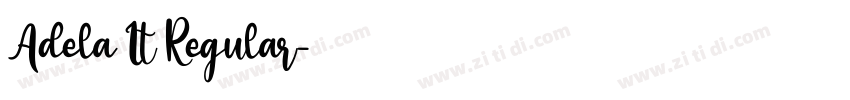 Adela It Regular字体转换